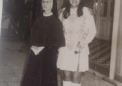 Sister Inah (left) in an undated photograph. (Source: Courtesy of the family)