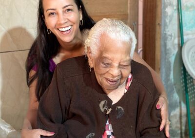 On 31 July 2024, aged 113, along with her granddaughter. (Source: Courtesy of the family)