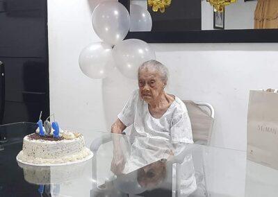 On her 109th birthday. (Source: Courtesy of the family)