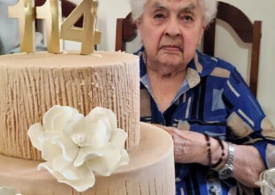 On her 114th birthday in January 2025.