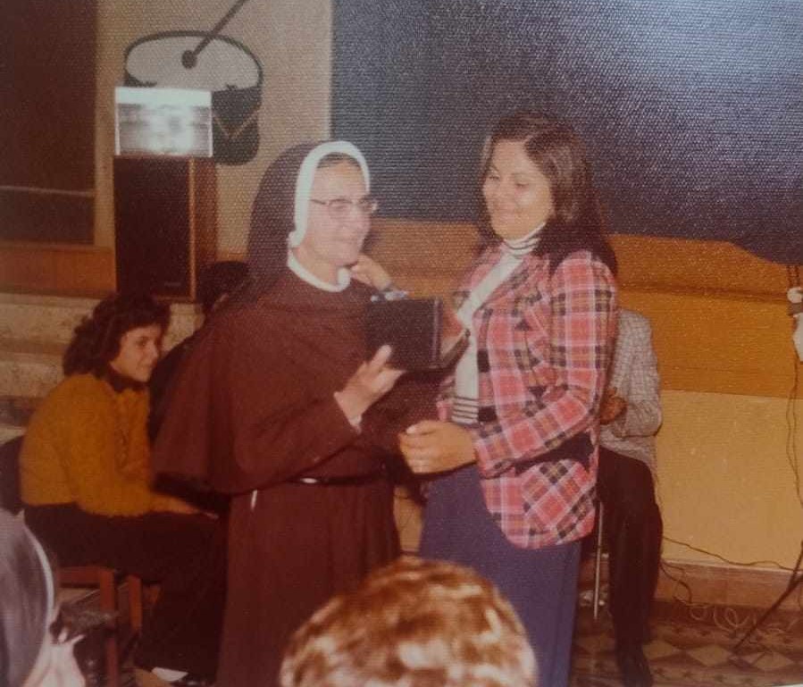 Sister Inah (left) in an undated photograph. (Source: Courtesy of the family)