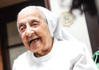 On 16 February 2024, aged 115. (Photo by Carlos Macedo / LongeviQuest)