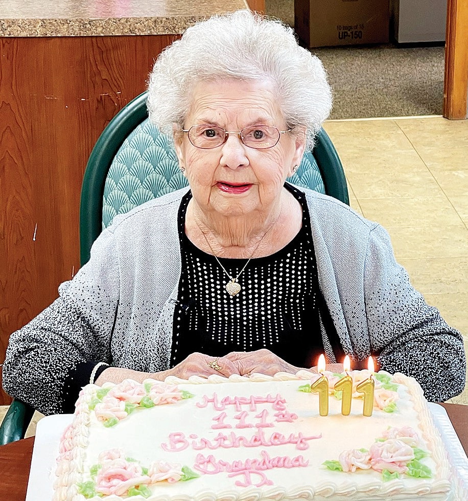 111th birthday (Source: The Walsh County Record)