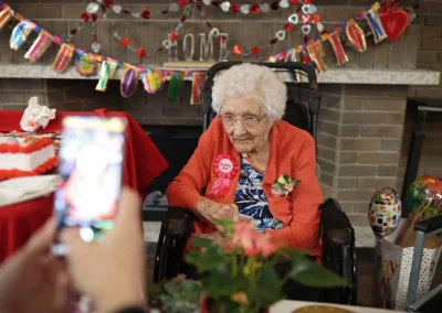 On her 112th birthday. (Source: Brandon Sun)