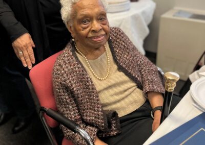 On her 112th birthday. (Source: The Swellesley Report)