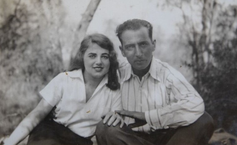 With her husband, Mark, in 1931.