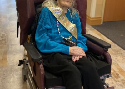 On her 112th birthday. (Source: Facebook/Park View Health Center)