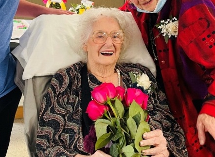 On her 110th birthday. (Source: CTV News)