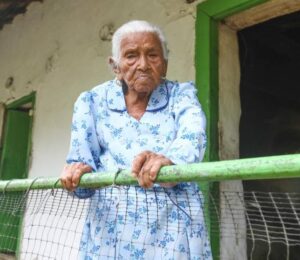 Shortly before her 112th birthday. (Source: El Colombiano)