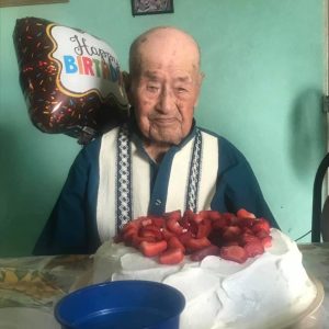 Villa Avisencio on his 113th birthday in August 2019.