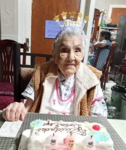 On her 111th birthday. (Source: Facebook)