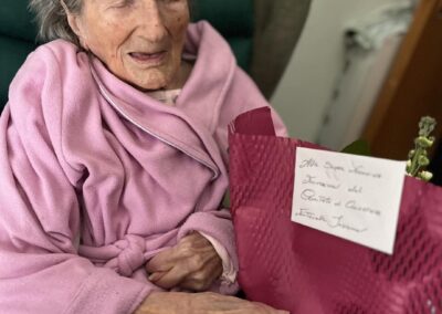 On her 112th birthday in 2024. (Source: Fontanelle Insieme)