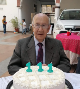 On his 111th birthday in May 2022. (Source: Gerontology Wiki)