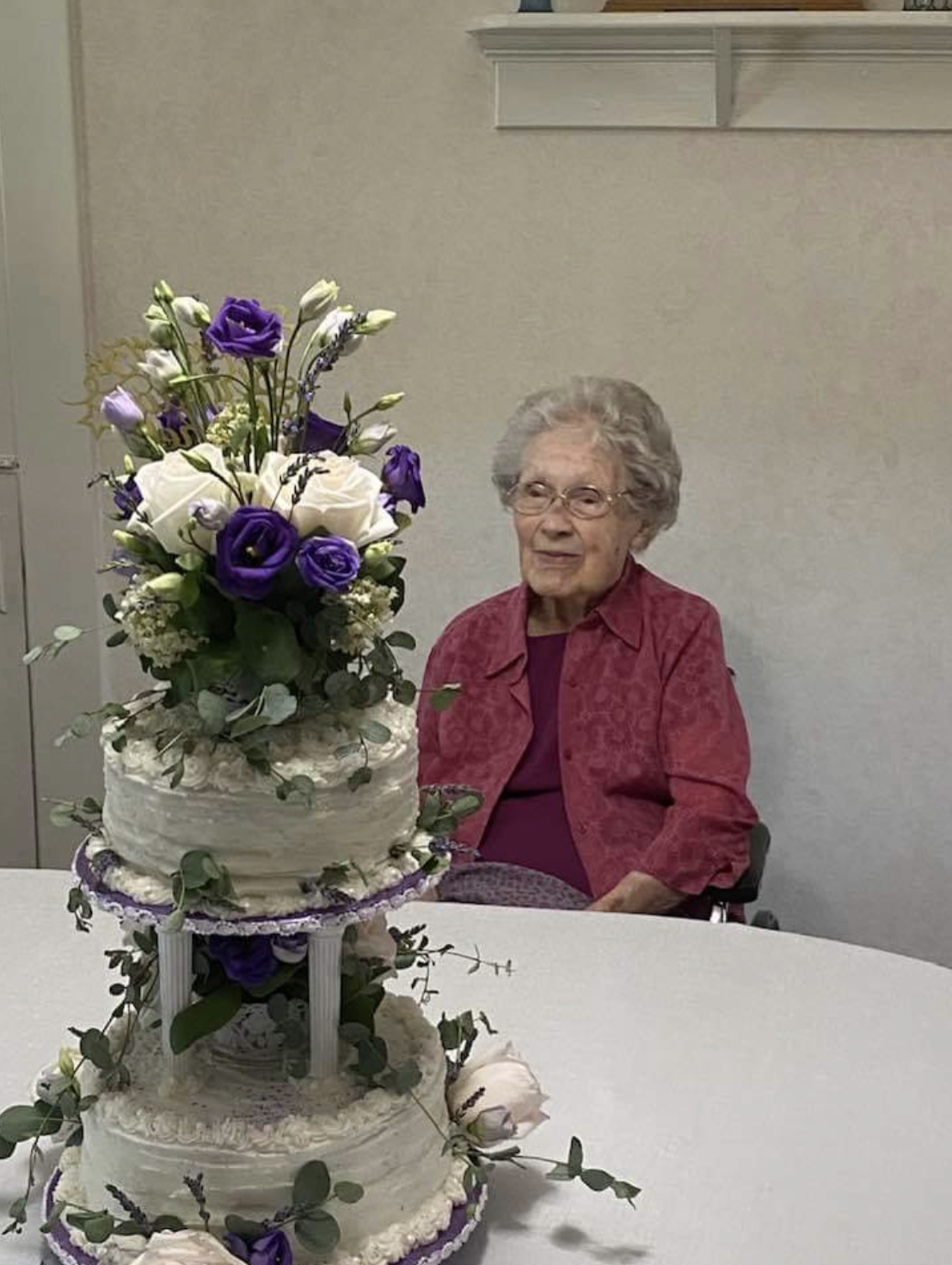 On her 113th birthday. (Source: Facebook)