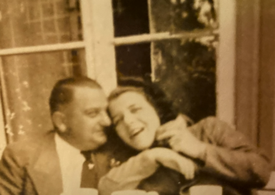 With her husband. (Source: HMTC)