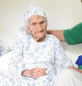 On her 110th birthday. (Source: Gerontology Wiki)