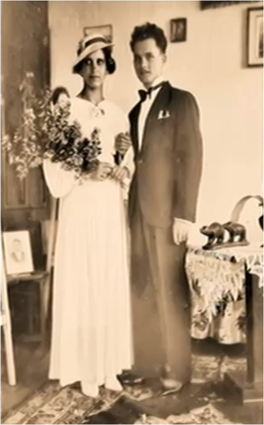 On her wedding day, at the age of 25. (Source: Gerontology Wiki)