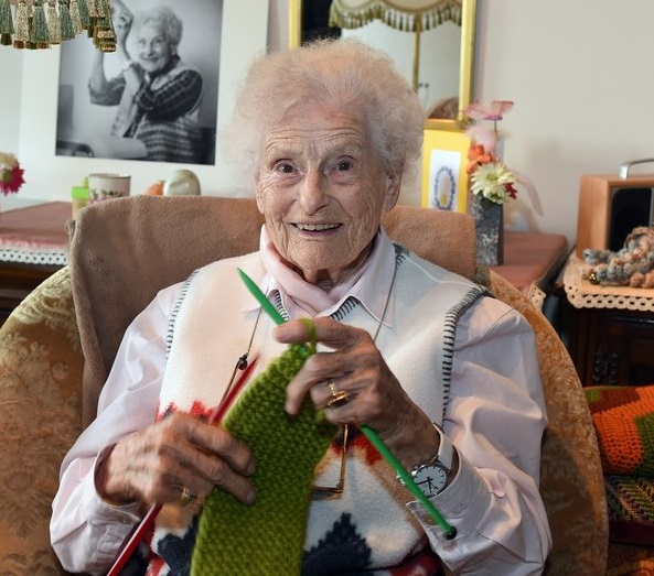 At the age of 105. (Source: Résidence Les Roches)