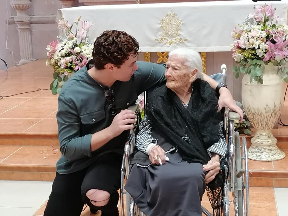 On her 110th birthday. (Source: Facebook/Polifonia los Altos)