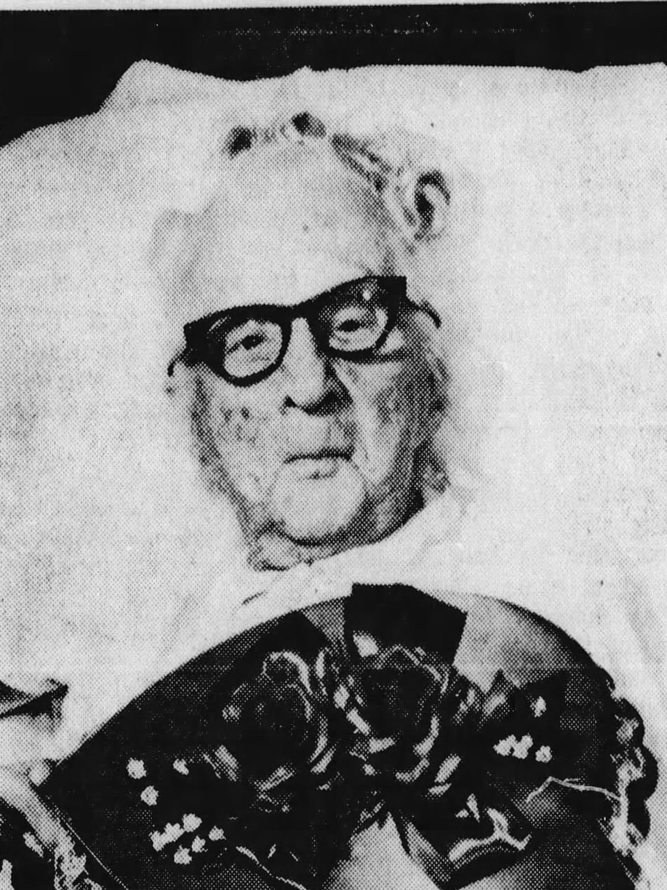 On her 109th birthday in 1971. (Source: Concord Transcript, 15 February 1971)