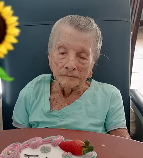 On her 108th birthday in 2023. (Source: Facebook/Hogar Adulto Mayor Bijagua Upala)