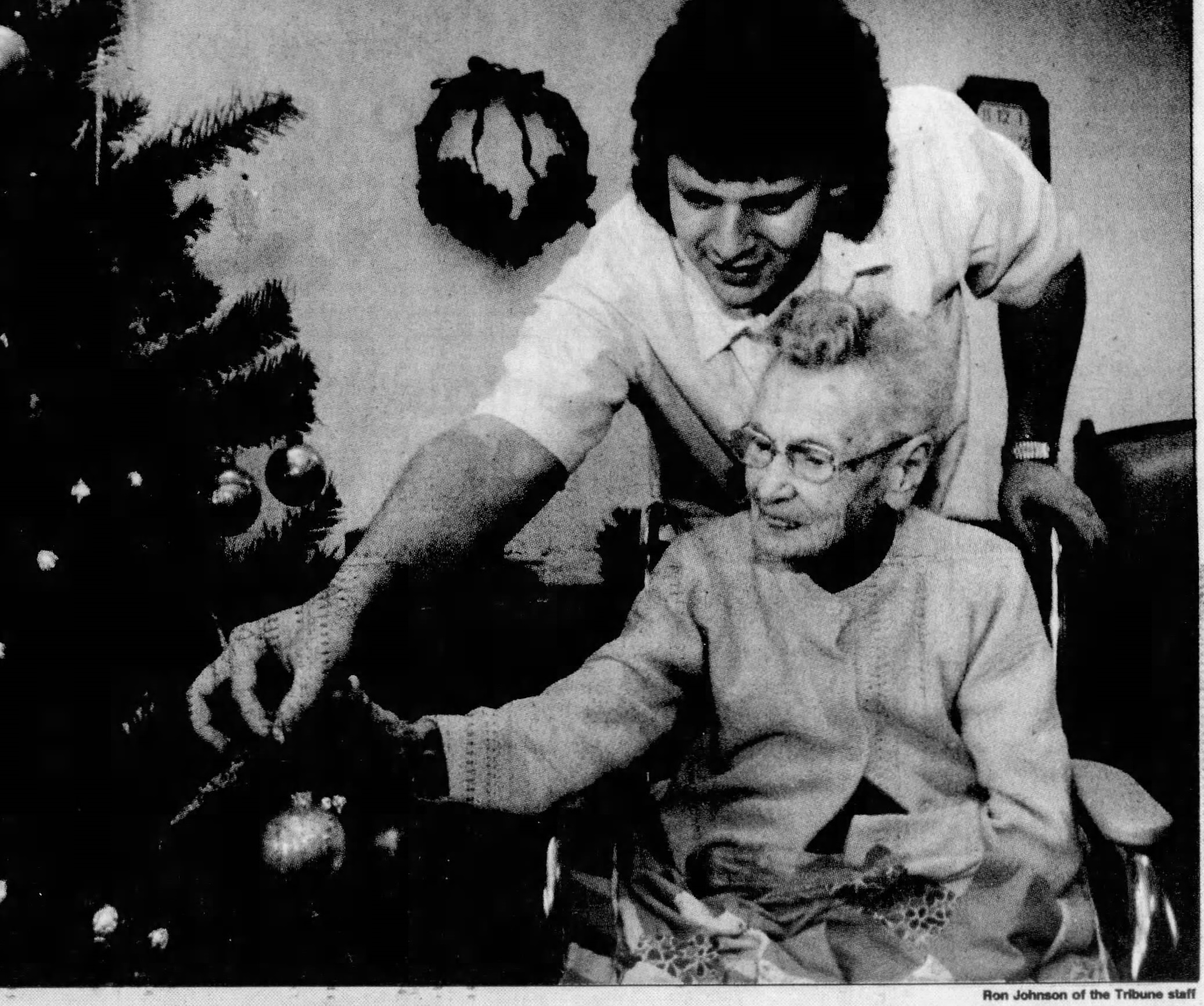 On her 111th birthday in December 1989. (Source: The La Crosse Tribune, 18 December 1989)