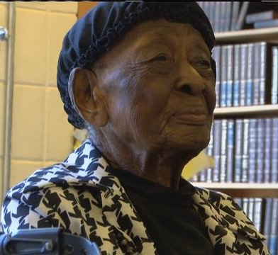 On her 110th birthday. (Source: WIS News 10)