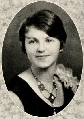 In 1928, as a student at Flora McDonald College. (Source: FindAGrave)