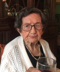 On her 106th birthday in 2017.