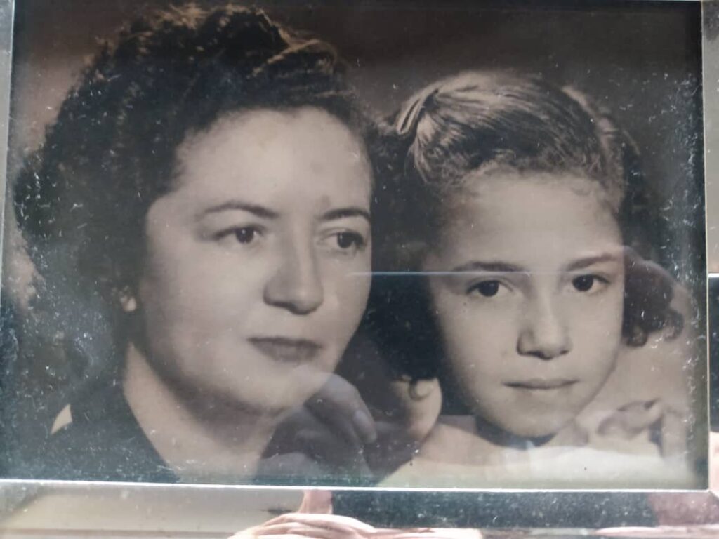 In 1947, with her daughter. (Source: Courtesy of family)