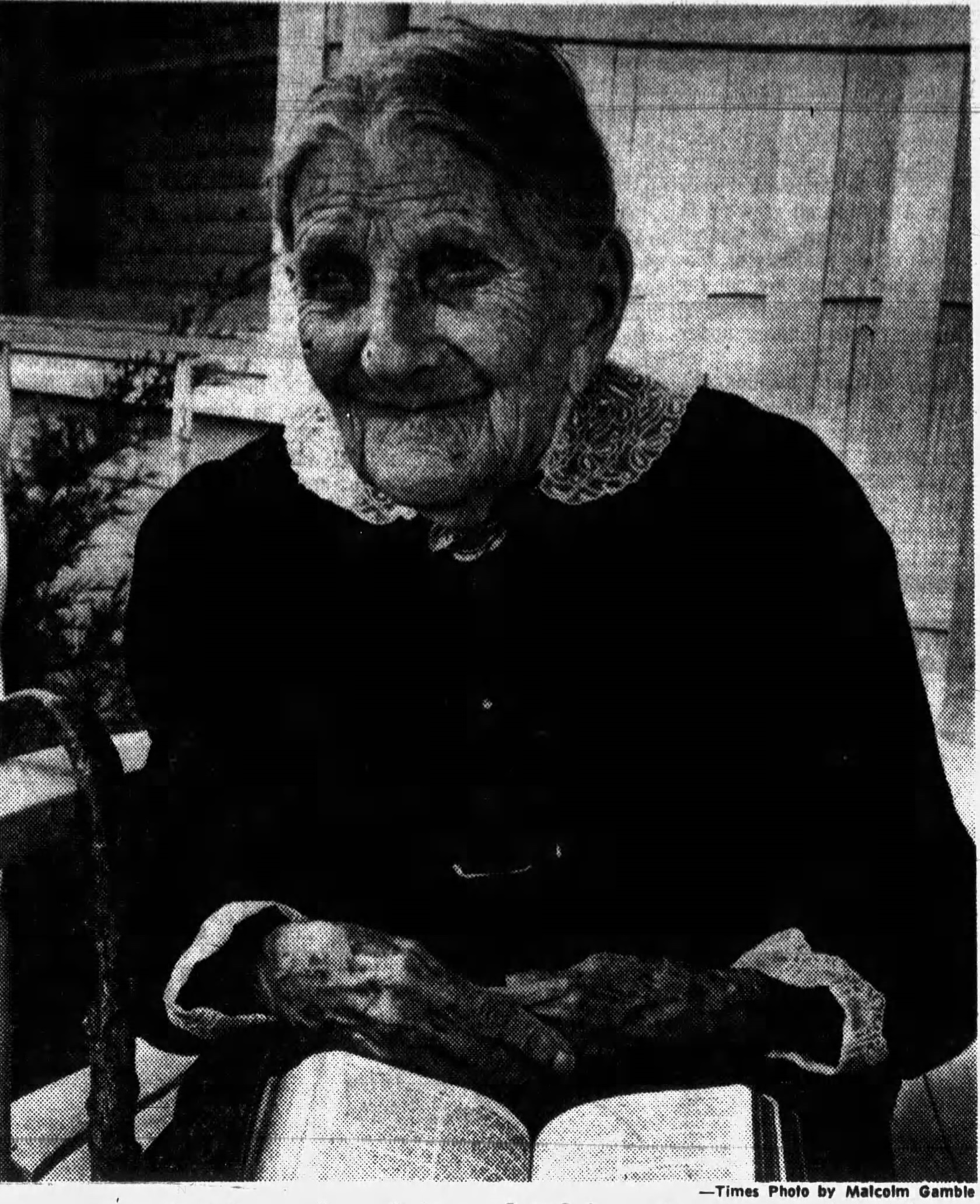 On her 108th birthday in 1963. (Source: The Asheville Times)