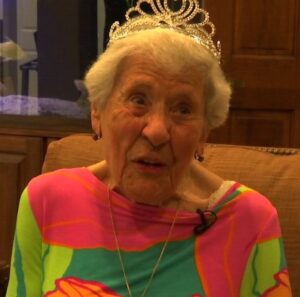 On her 107th birthday. (Source: WINK News)