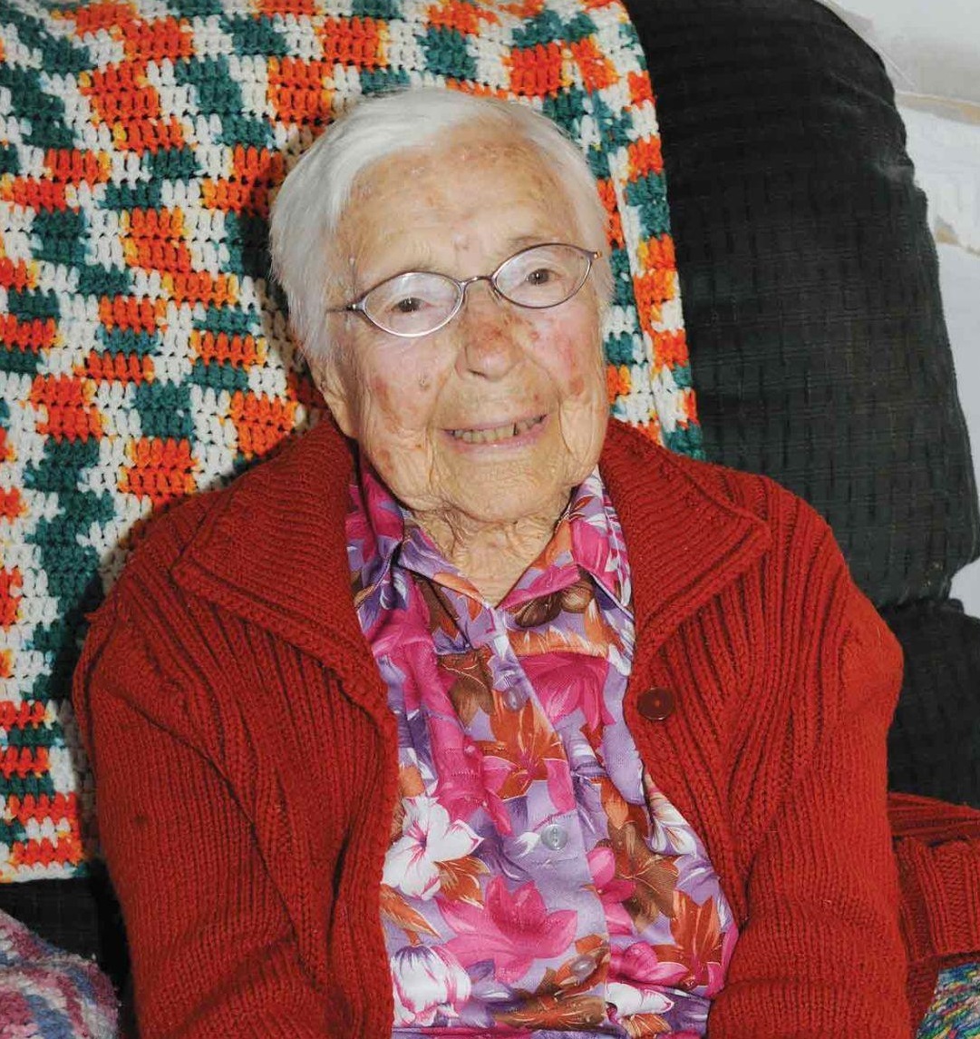 On her 109th birthday in 2014. (Source: Wood River Chapel)