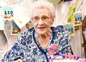 On her 110th birthday. (Photo by: Andy Alfaro/Modesto Bee)
