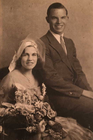 On her wedding day. (Source: FindAGrave)