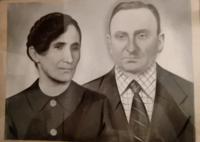 With his wife. (Source: Adevărul)