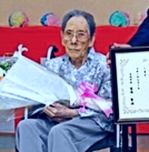 In September 2020, aged 111. (Source: Takasaki City)