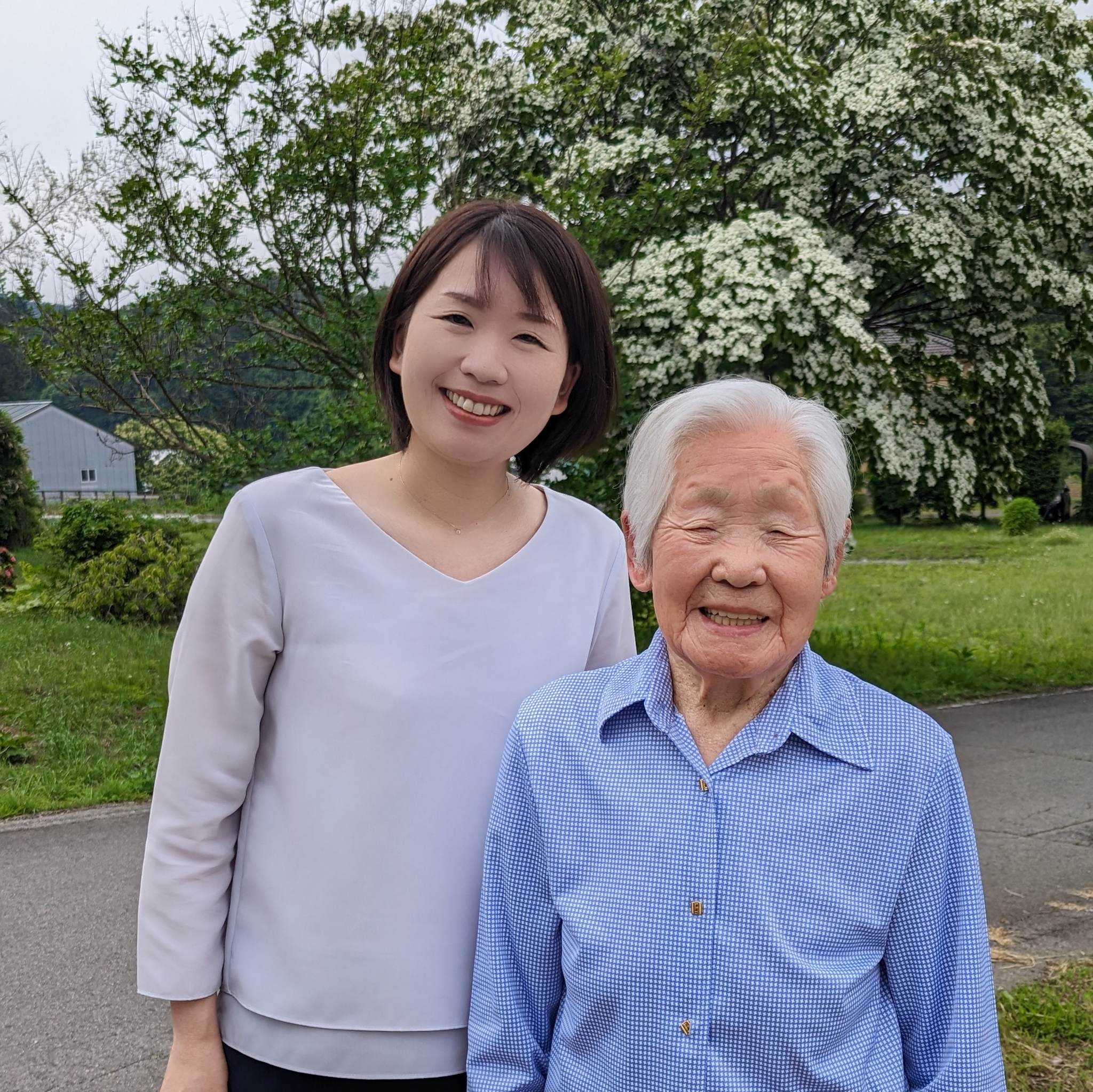 On 6 June 2023, aged 106, along with the director of LongeviQuest Japan, Mrs. Yumi Yamamoto.