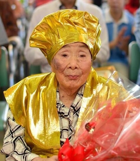 At the age of 110. (Source: Minamata City)