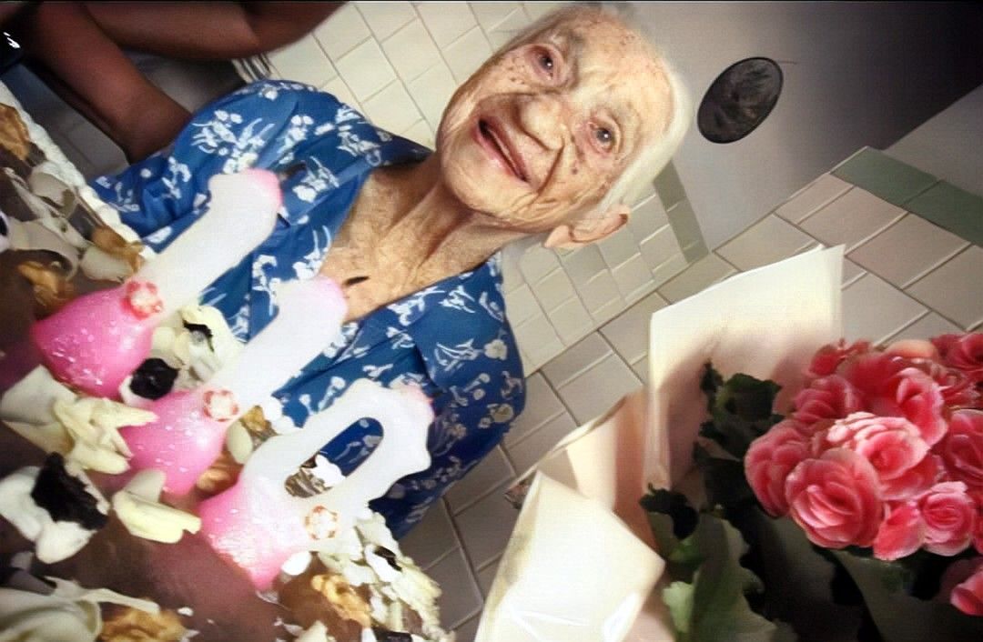 On her 110th birthday.