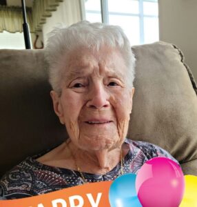 On her 110th birthday in 2021. (Source: Facebook and Gerontology Wiki)