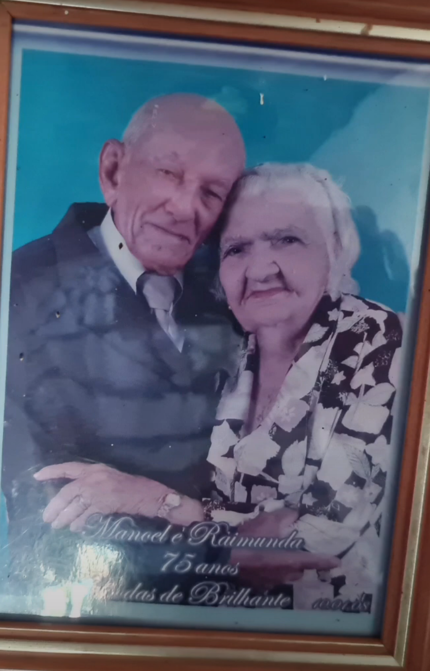 Manoel de Sousa Lima with his wife Raimunda Josina Moreira, on their 75th anniversary in 2008. (Source: Facebook)