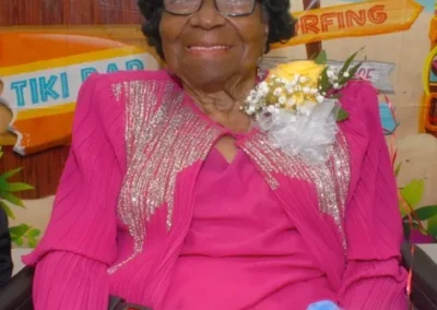On her 111th birthday. (Source: New York Amsterdam News)