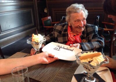 On her 111th birthday. (Source: The 110 Club)