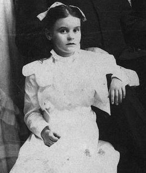 In 1899, at the age of 9. (Source: Drake Digital Collections)
