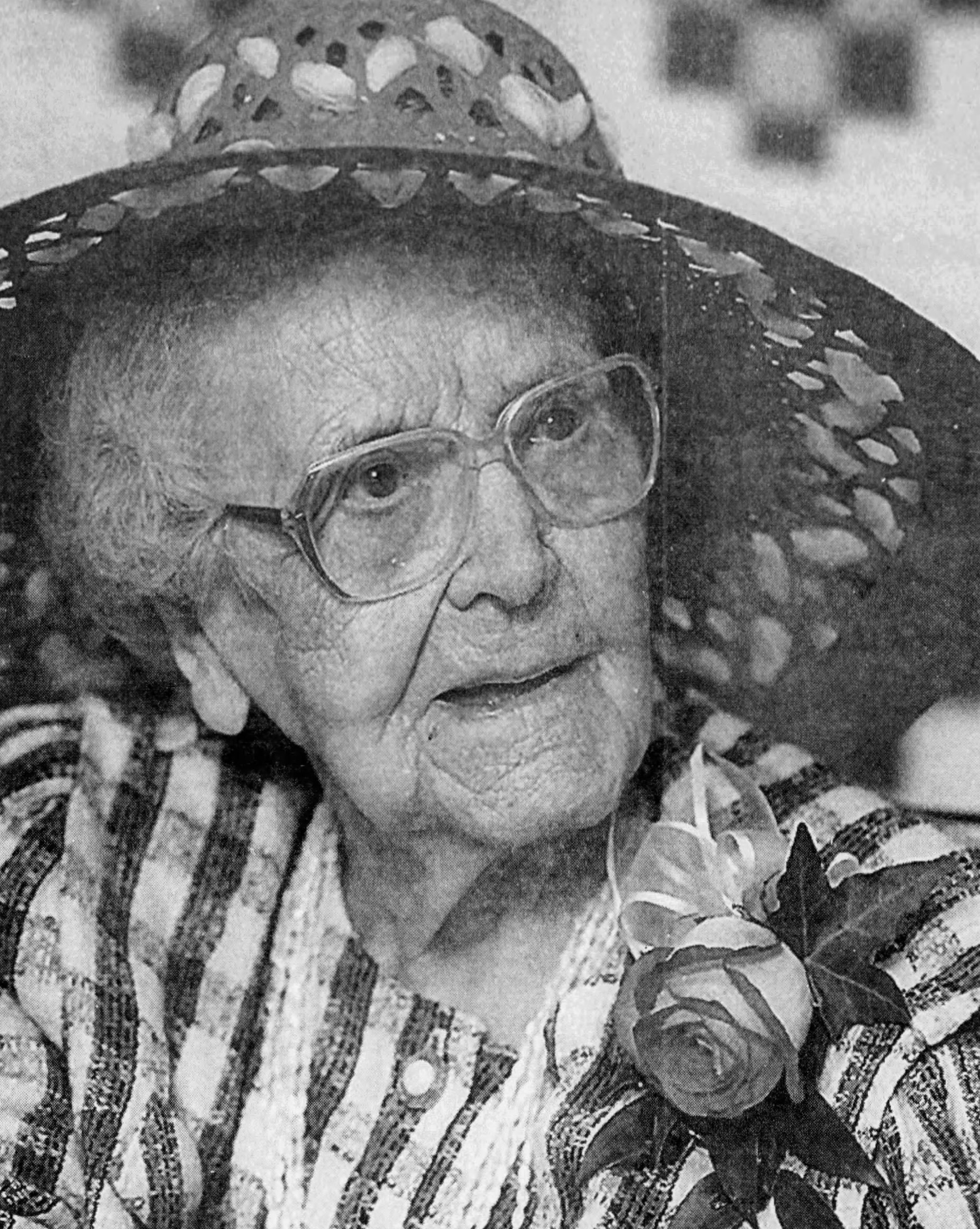 On her 110th birthday in 1998. (Source: The Ottawa Citizen, 22 Jan 1999)