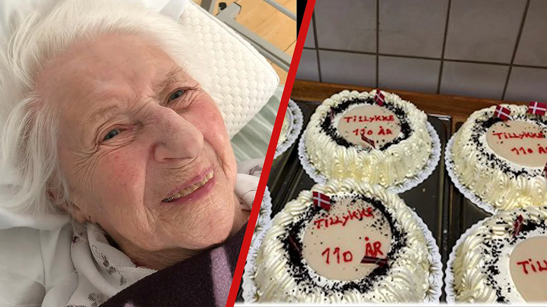 Karen Moritz at 110 and her birthday cakes for everyone