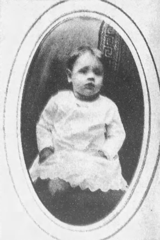 In 1882, aged 1. (Source: Hartford Courant)