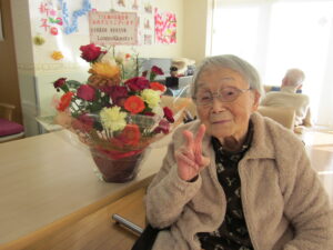 On her 114th birthday in 2025. (Source: Courtesy of the nursing home)