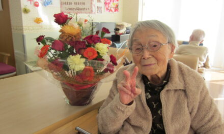 On her 114th birthday in 2025. (Source: Courtesy of the nursing home)